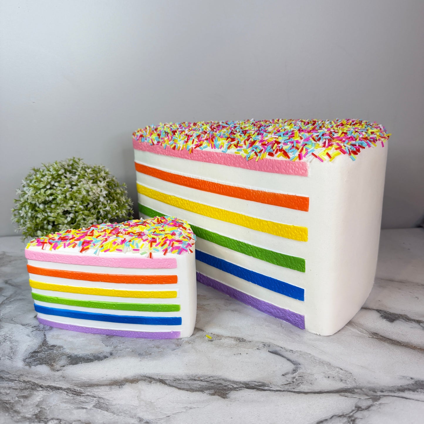 Squishy Toy - Rainbow Cake, Jumbo